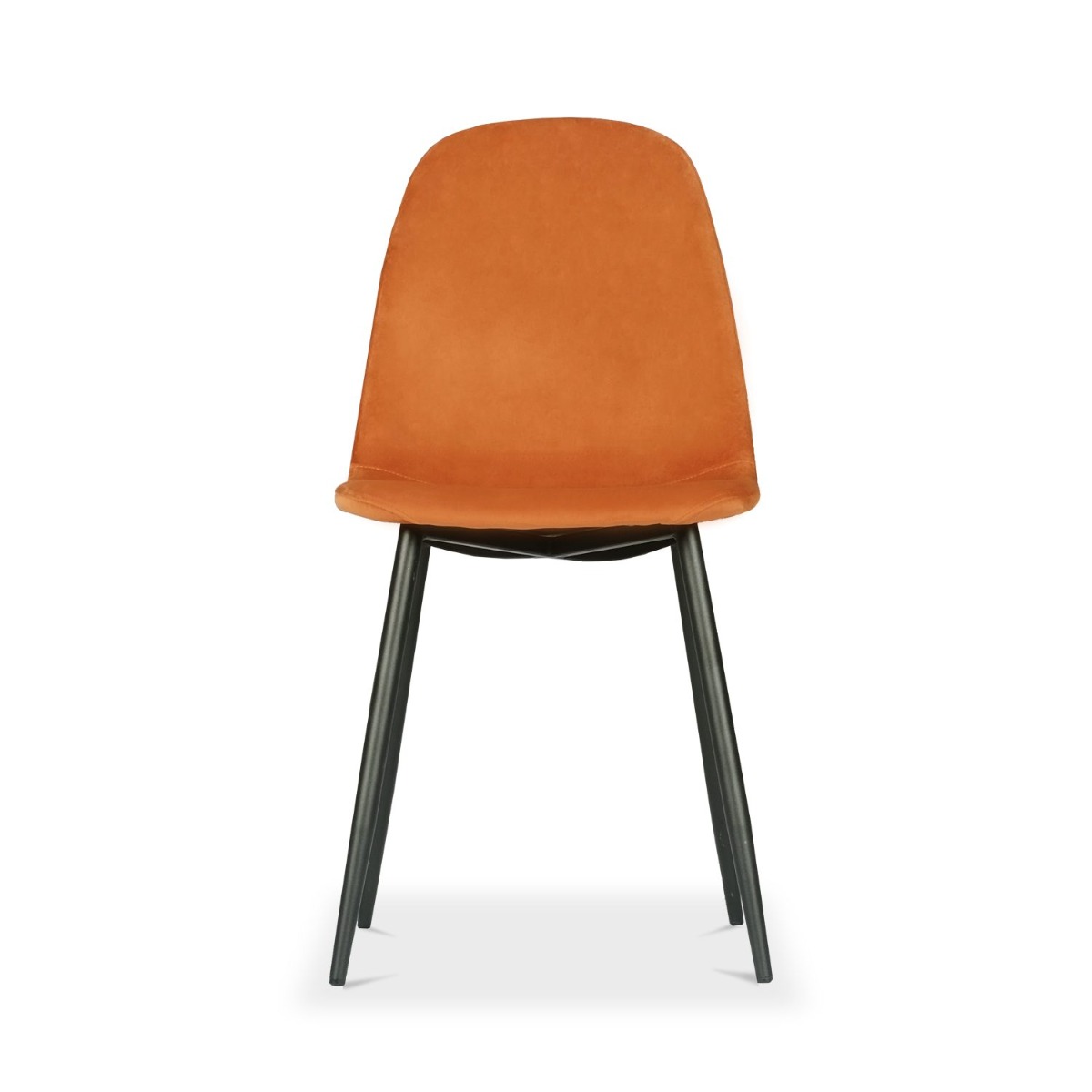 Sera Dining Chair Tangerine Velvet