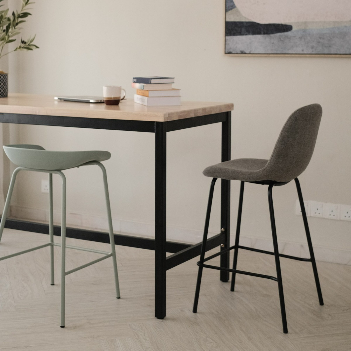 Sera Counter Stool Pebble Grey