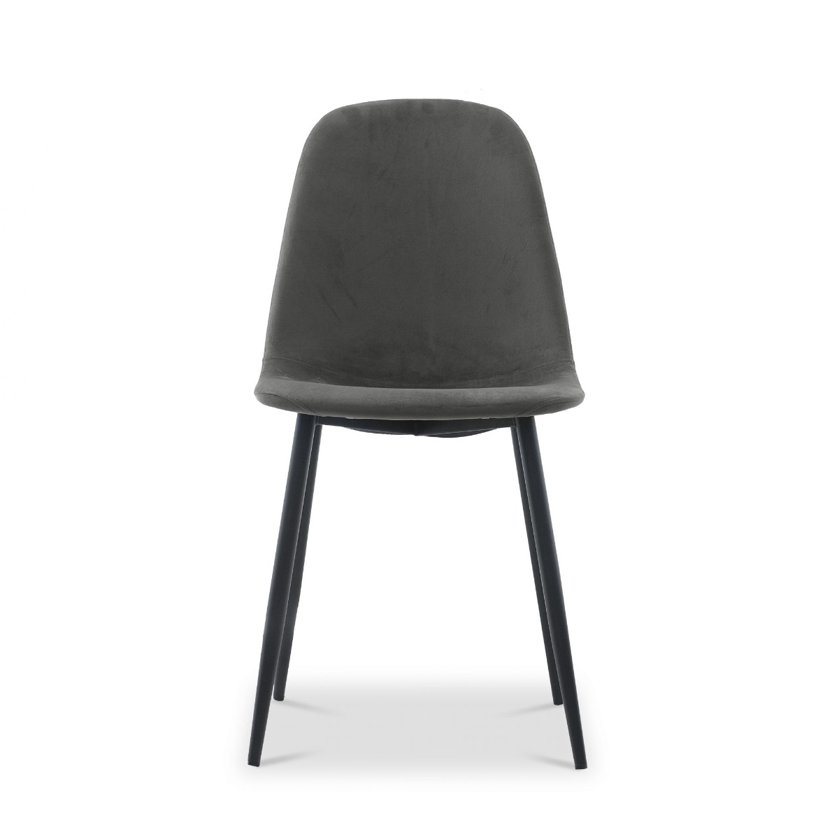Sera Dining Chair Pebble Grey Velvet