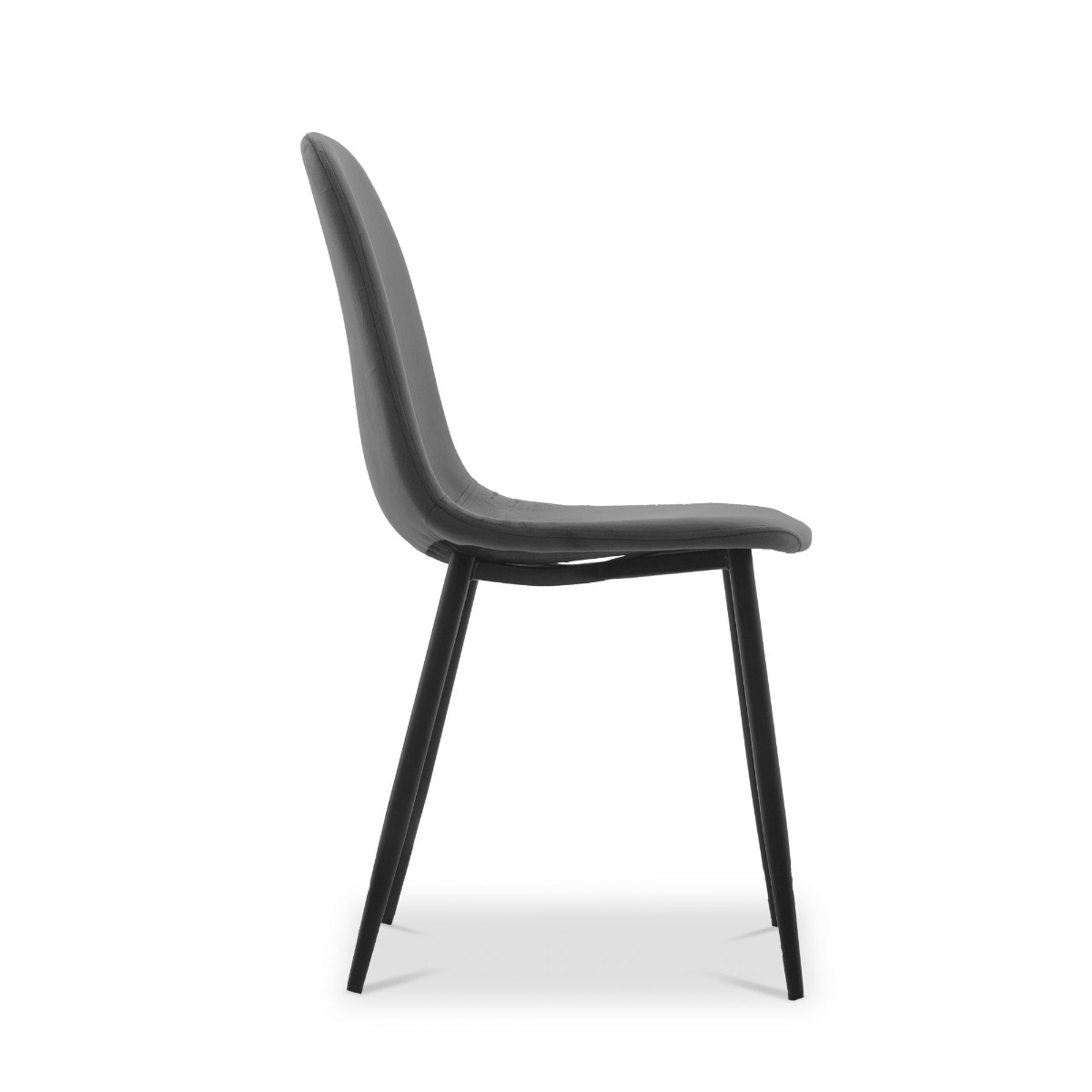 Sera Dining Chair Pebble Grey Velvet
