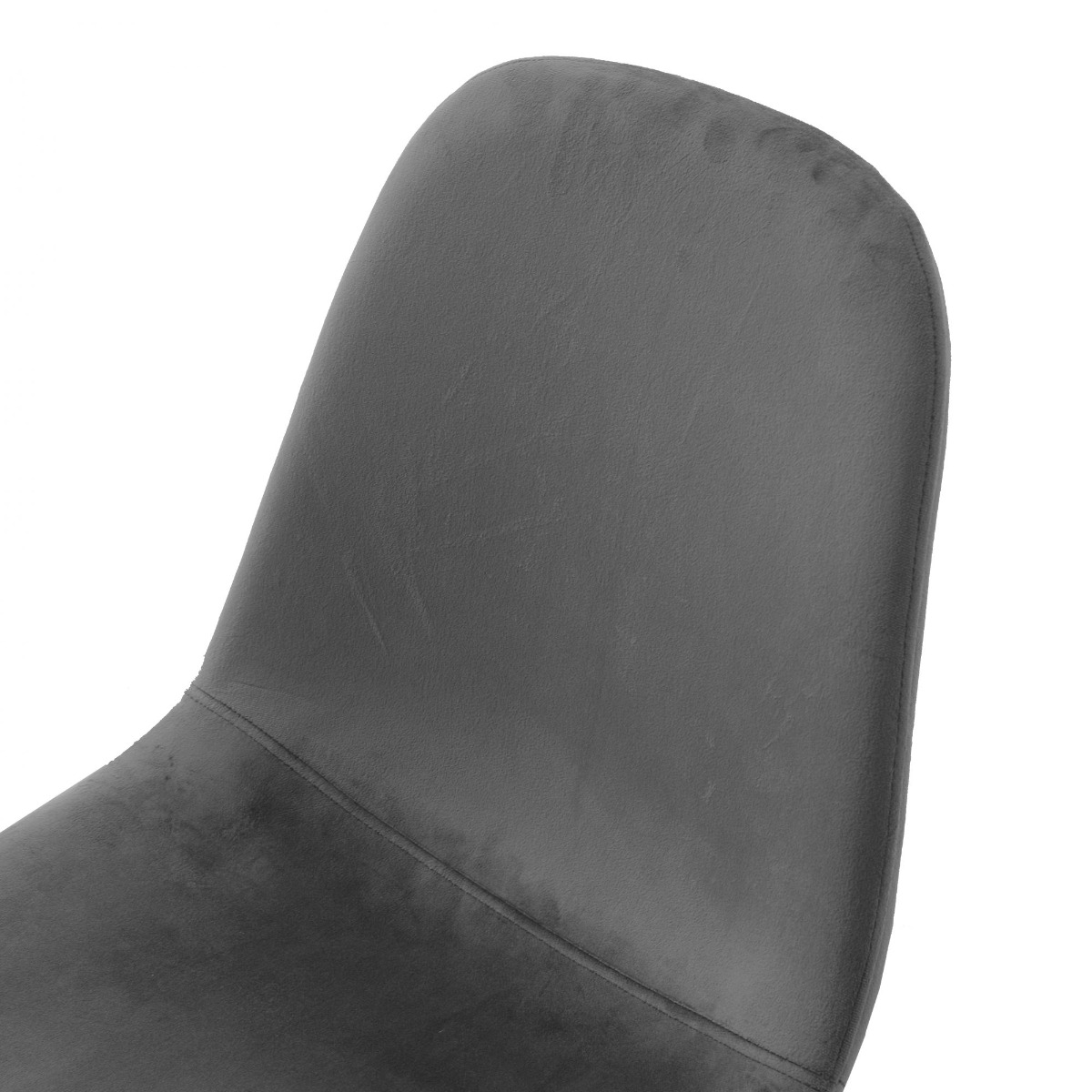 Sera Dining Chair Pebble Grey Velvet
