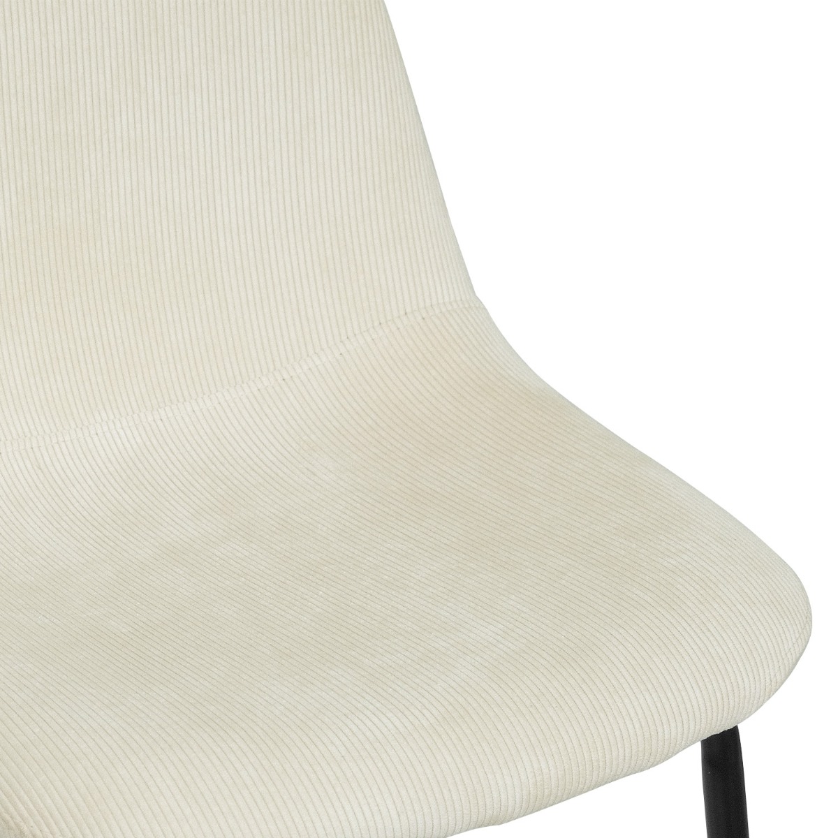Sera Bar Stool Ivory Corduroy