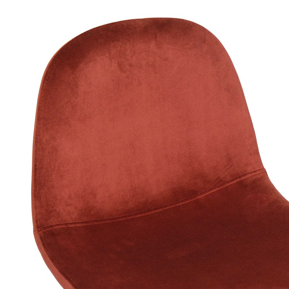 Sera Bar Stool Umber Brown Velvet