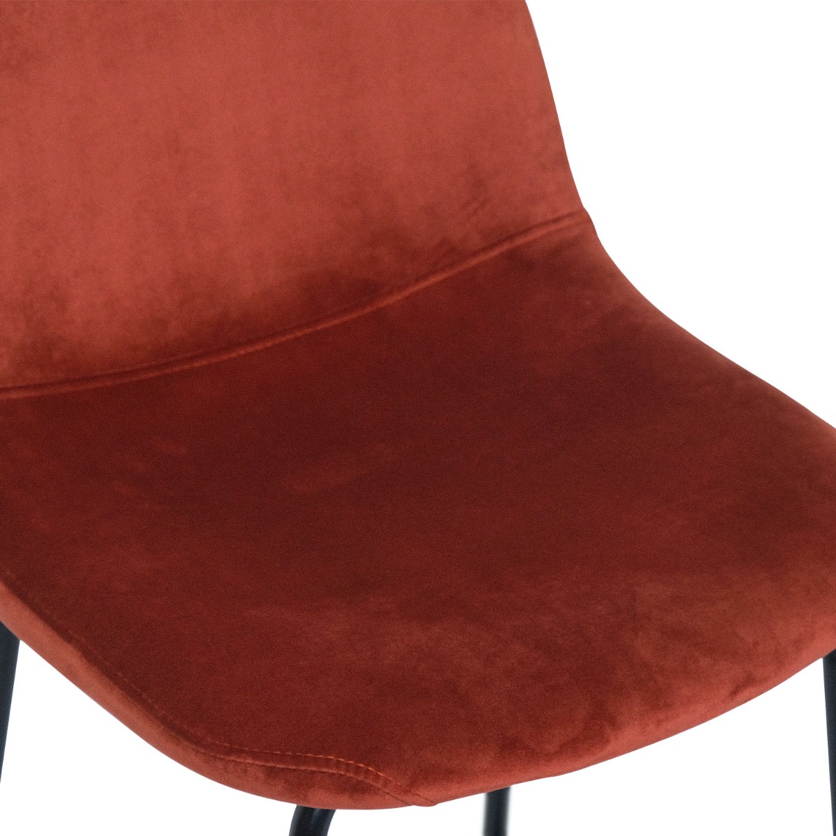 Sera Counter Stool Umber Brown Velvet