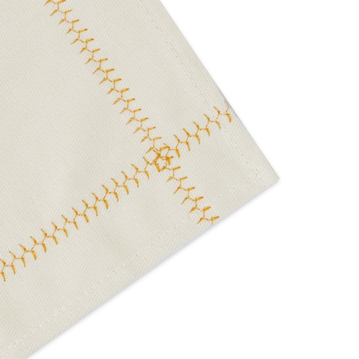 Stitch Cotton Placemat Ivory White