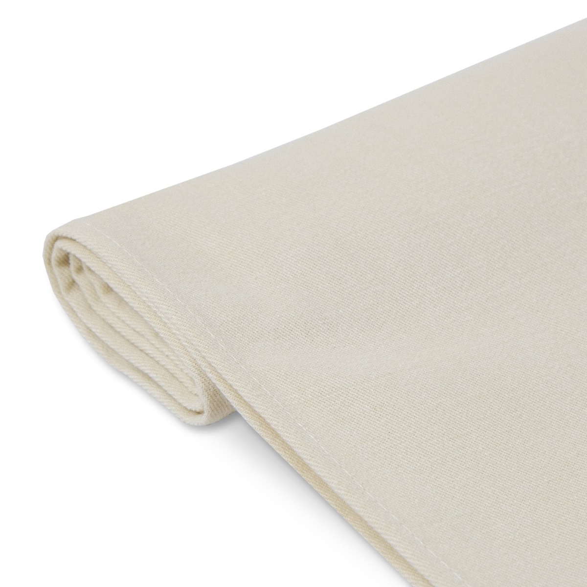 Stitch Cotton Table Runner 40x200cm Ivory White