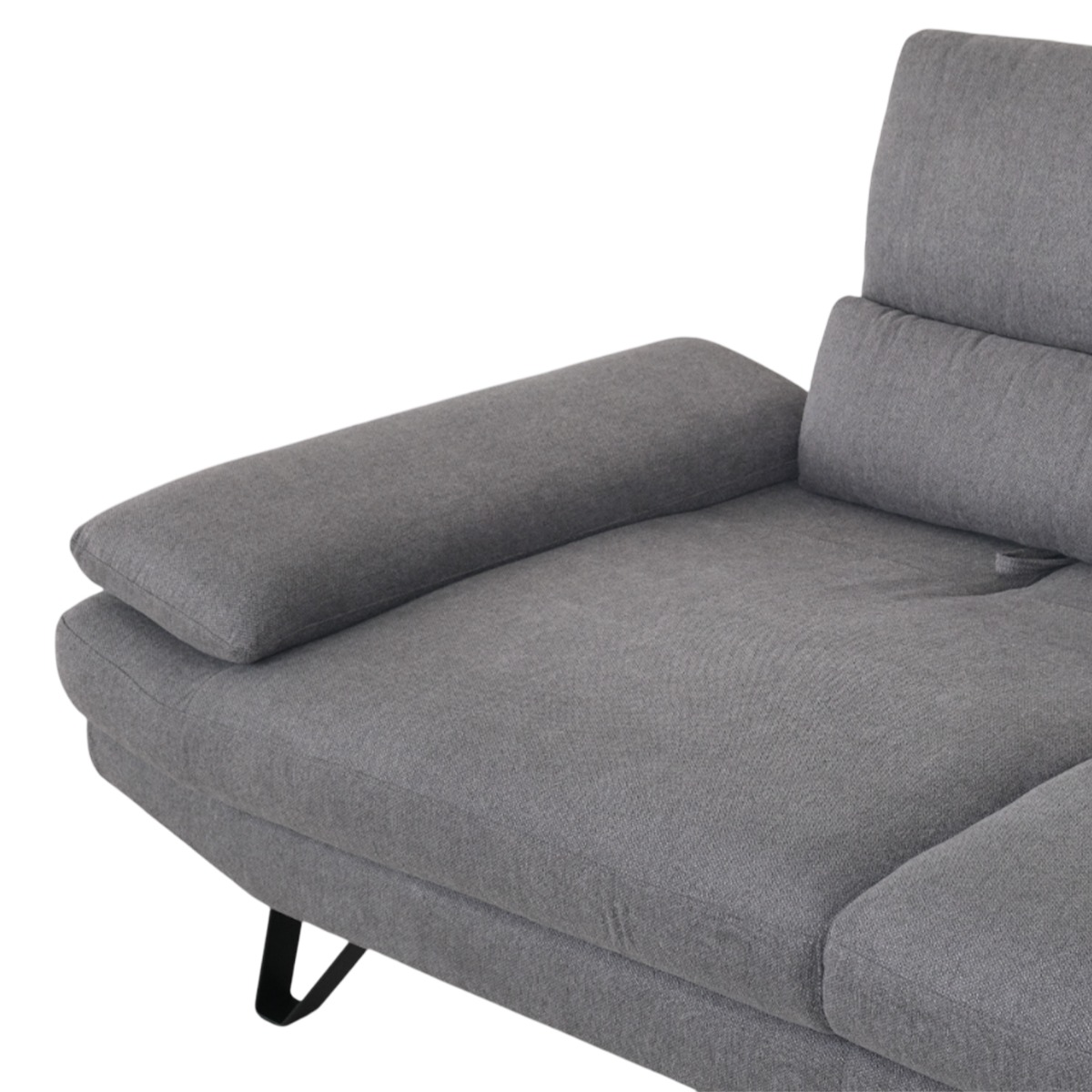 Sway Dark Grey 3 Seater Sofa With Adjustable Back