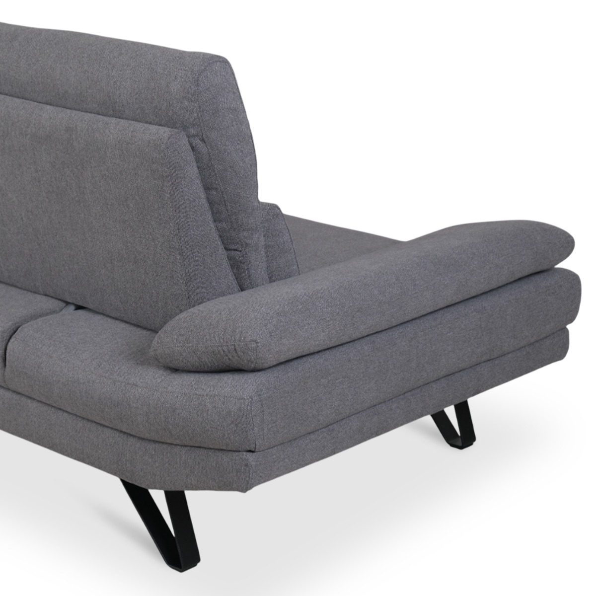 Sway Dark Grey 3 Seater Sofa With Adjustable Back