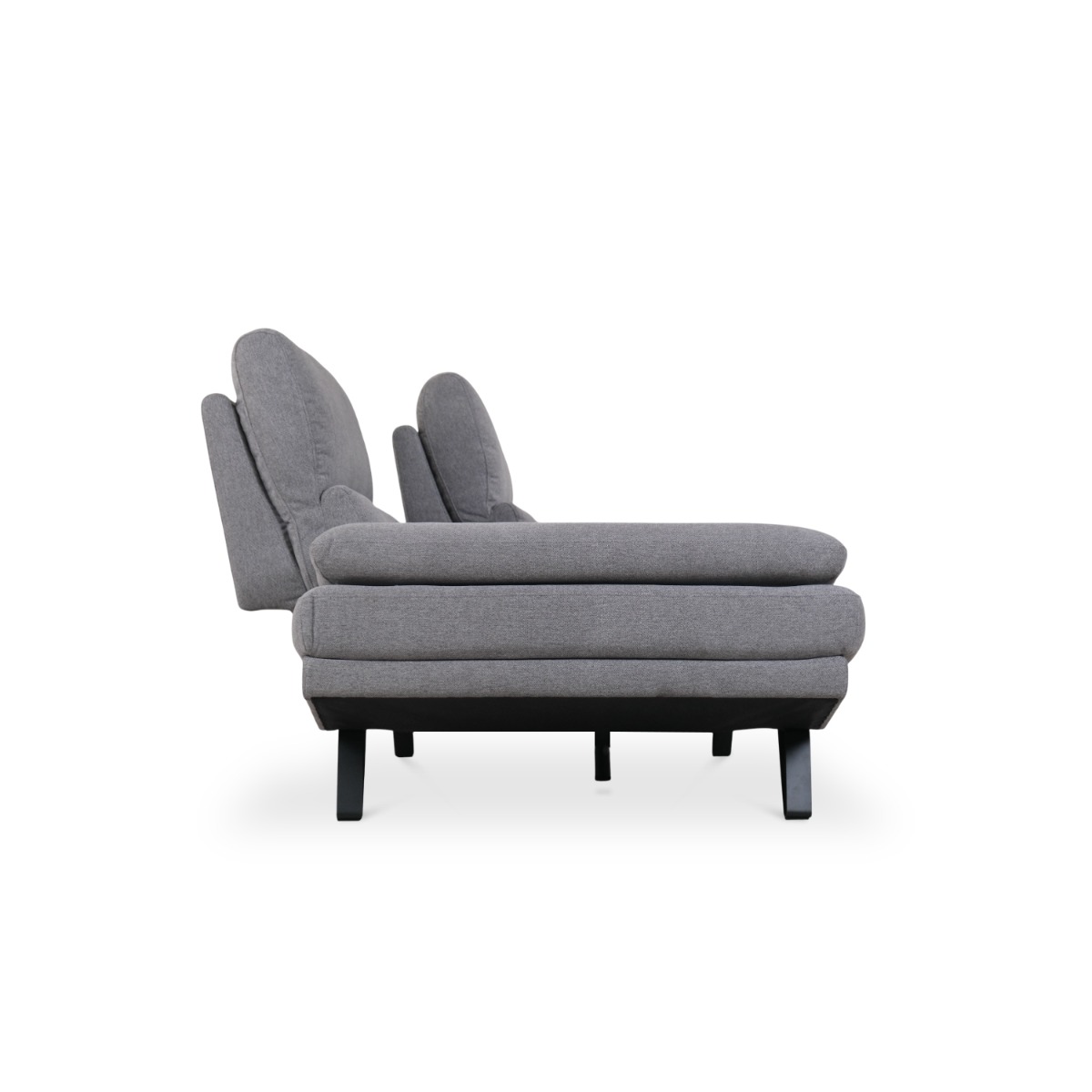 Sway Dark Grey 3 Seater Sofa With Adjustable Back