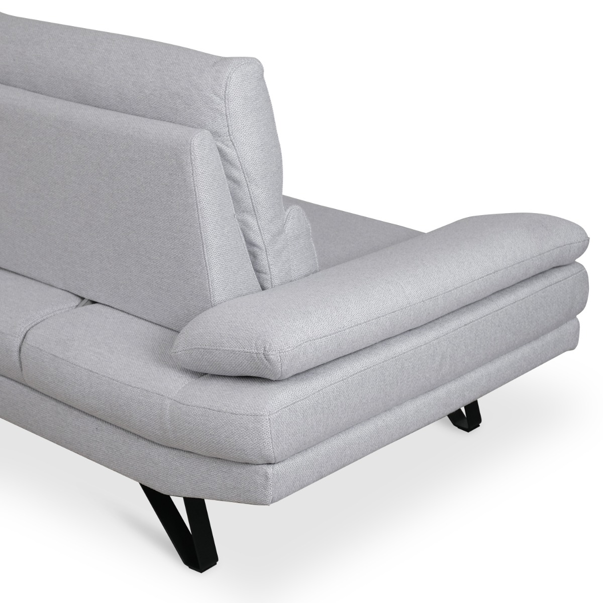 Sway Flint Grey 3 Seater Sofa With Adjustable Back