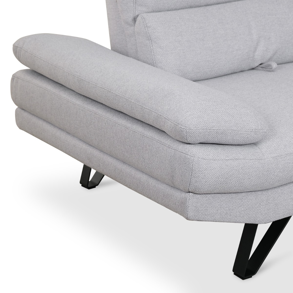 Sway Flint Grey 3 Seater Sofa With Adjustable Back