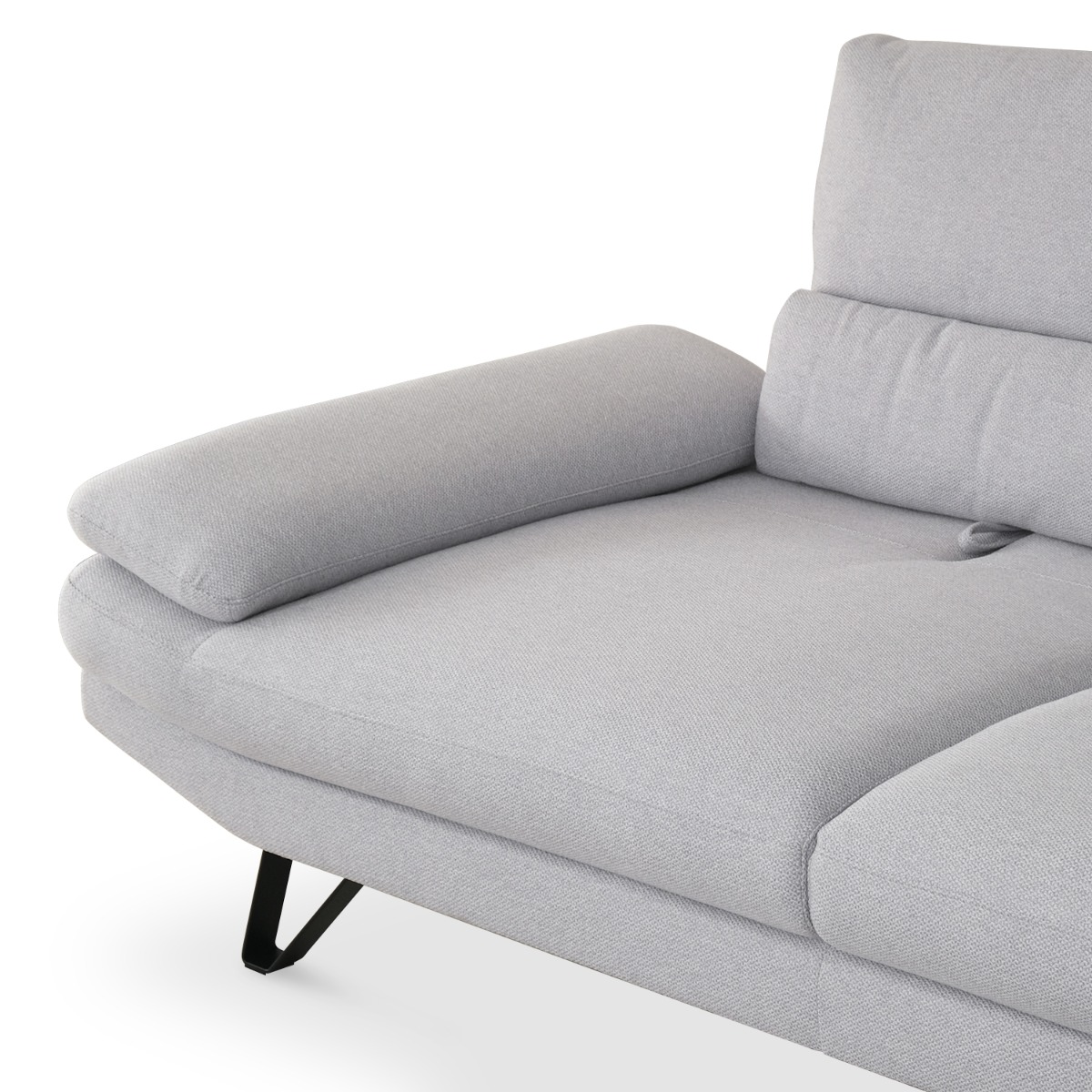 Sway Flint Grey 3 Seater Sofa With Adjustable Back