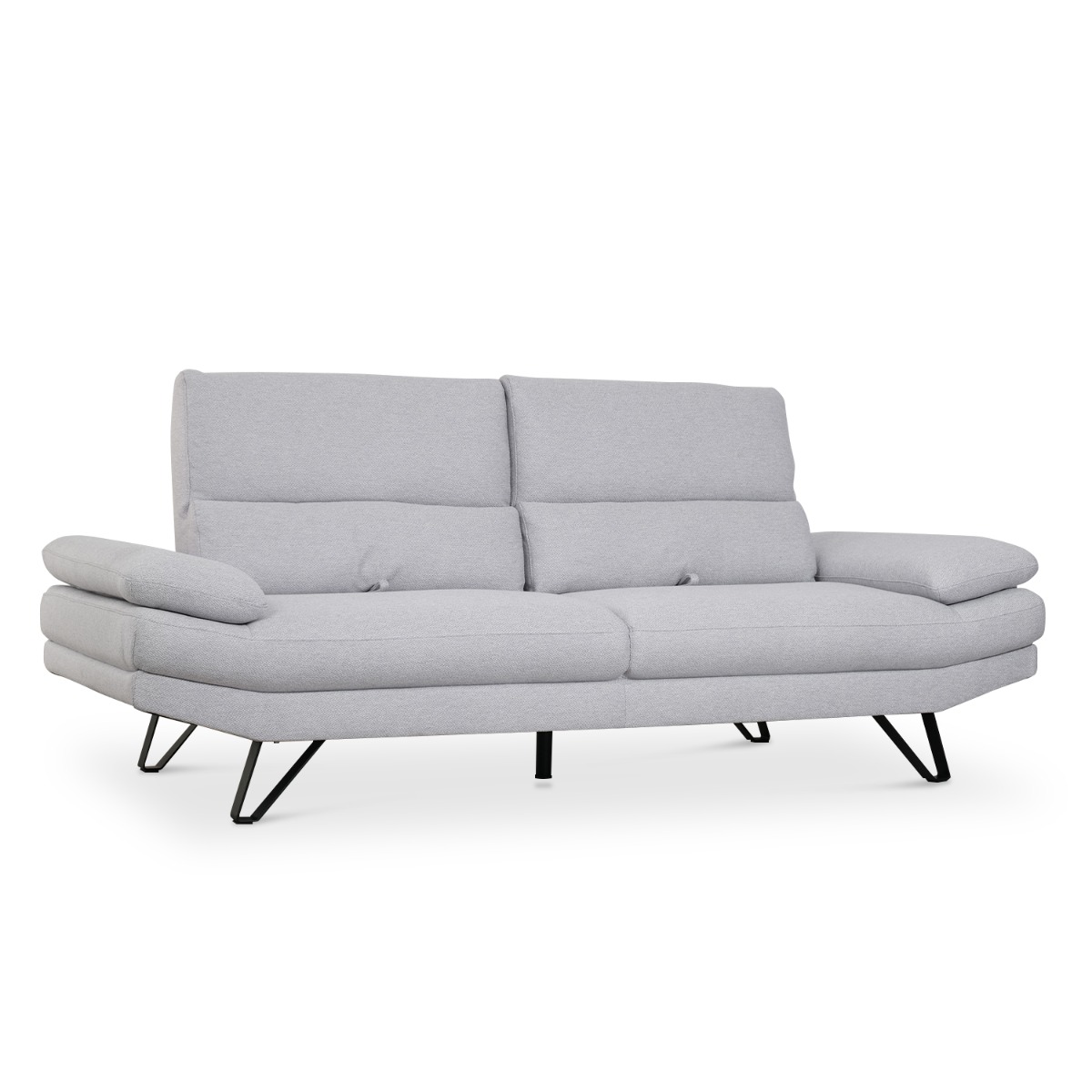 Sway Flint Grey 3 Seater Sofa With Adjustable Back