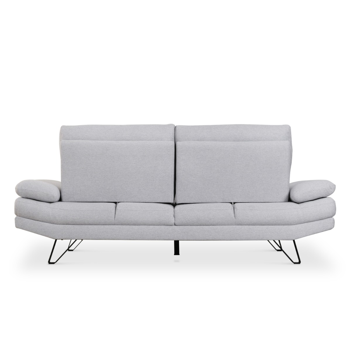 Sway Flint Grey 3 Seater Sofa With Adjustable Back