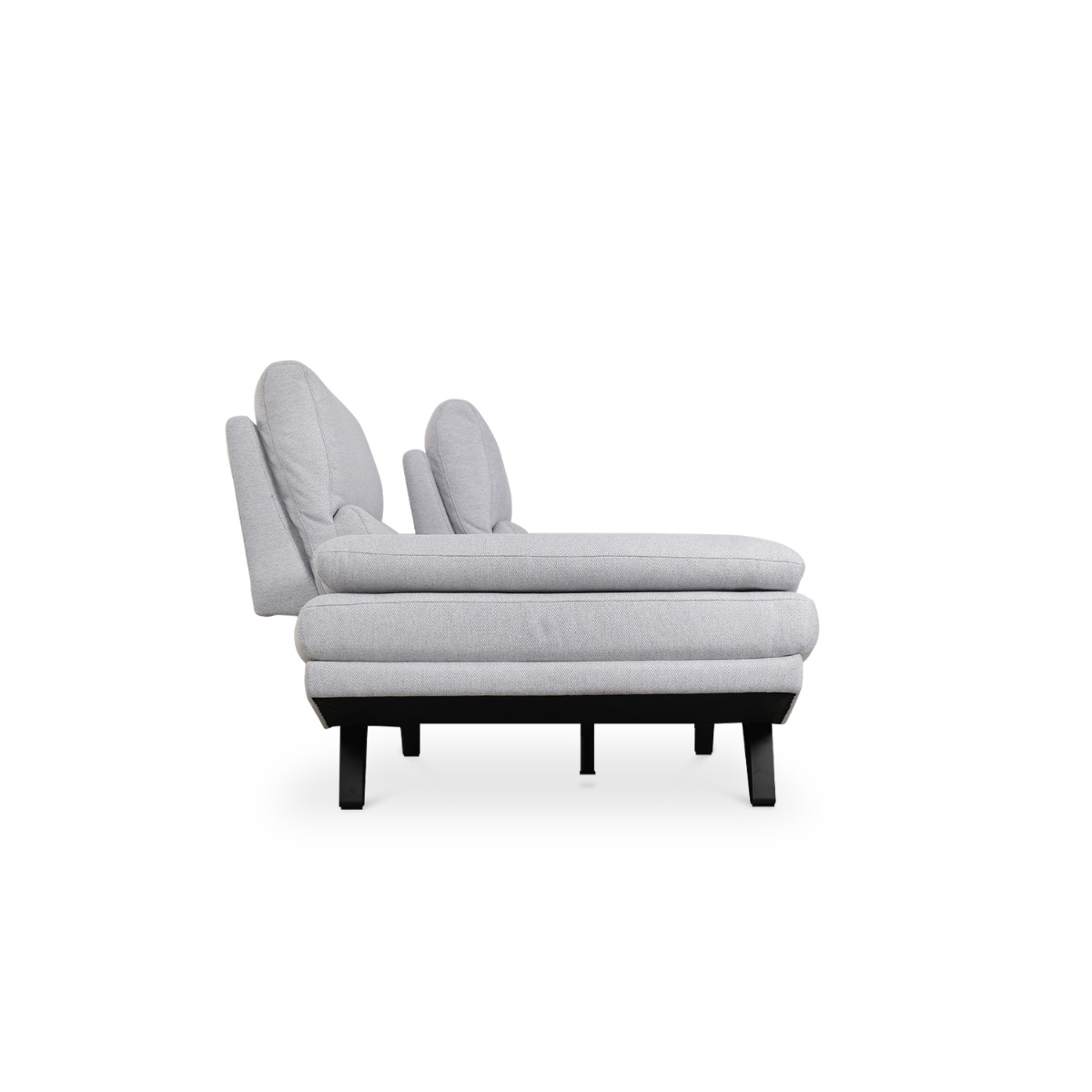 Sway Flint Grey 3 Seater Sofa With Adjustable Back