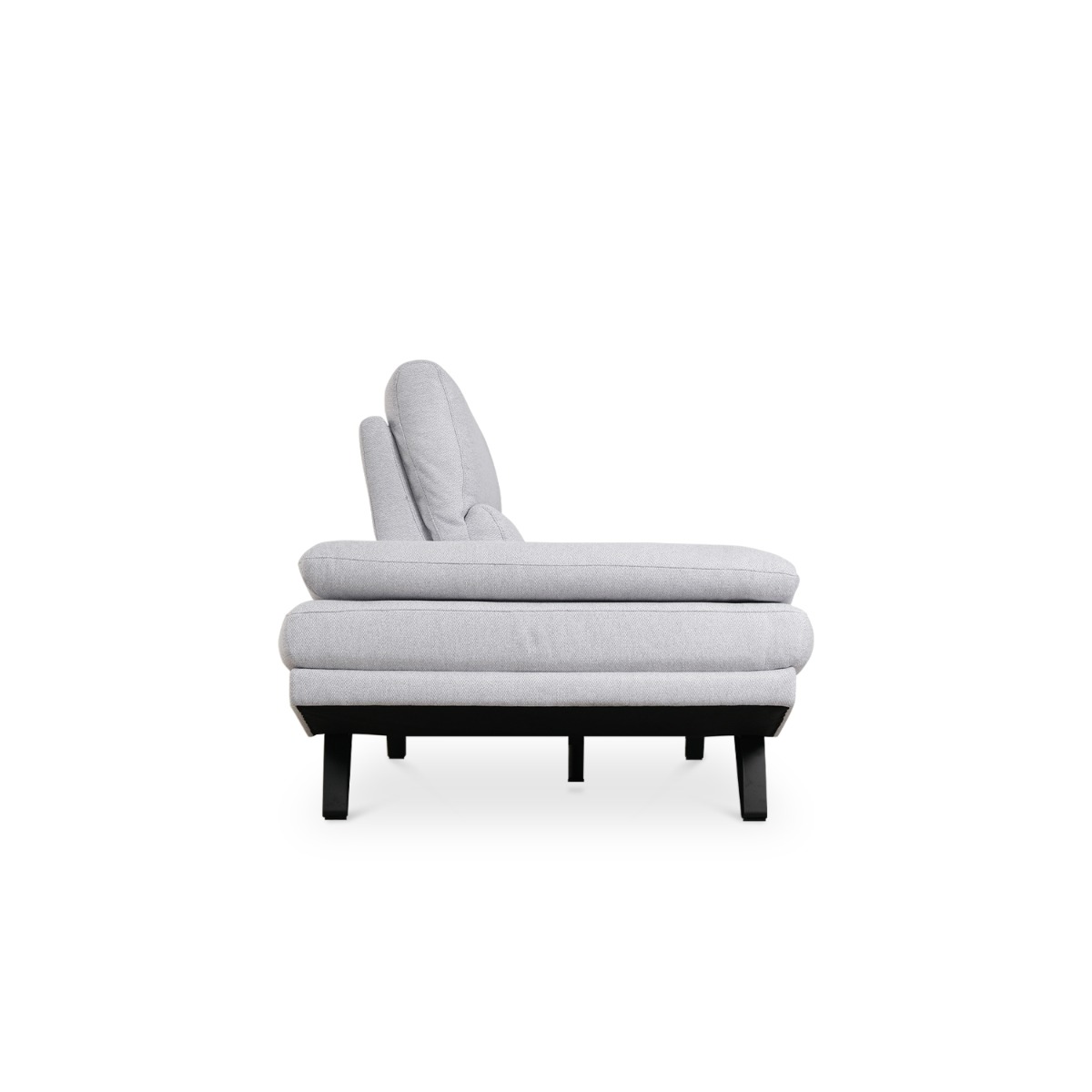 Sway Flint Grey 3 Seater Sofa With Adjustable Back
