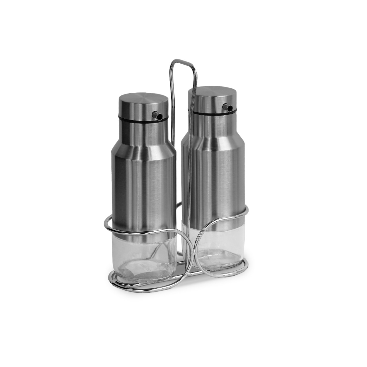 Sylvester 2-pc Oil & Vinegar Bottle Set with Rack