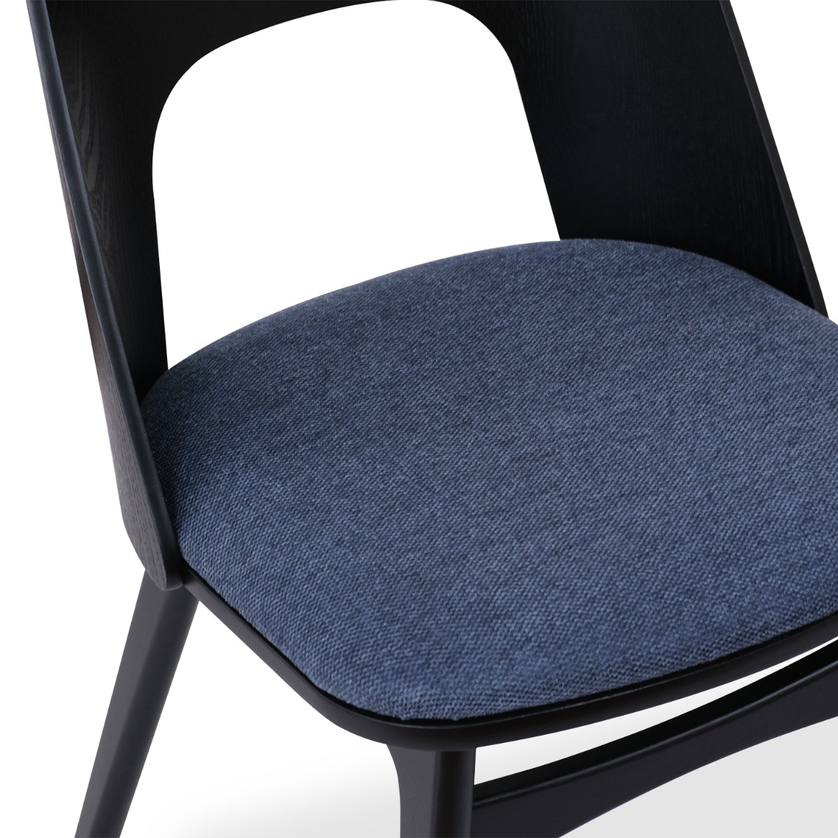 Teagan Ebony Dining Chair Midnight Blue