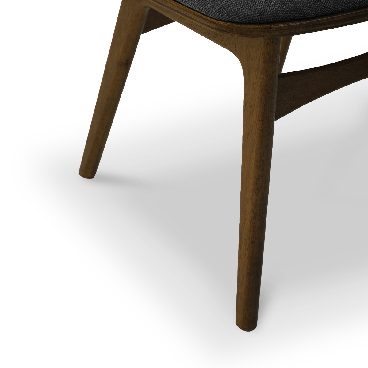 Teagan Dark Walnut Dining Chair Charcoal
