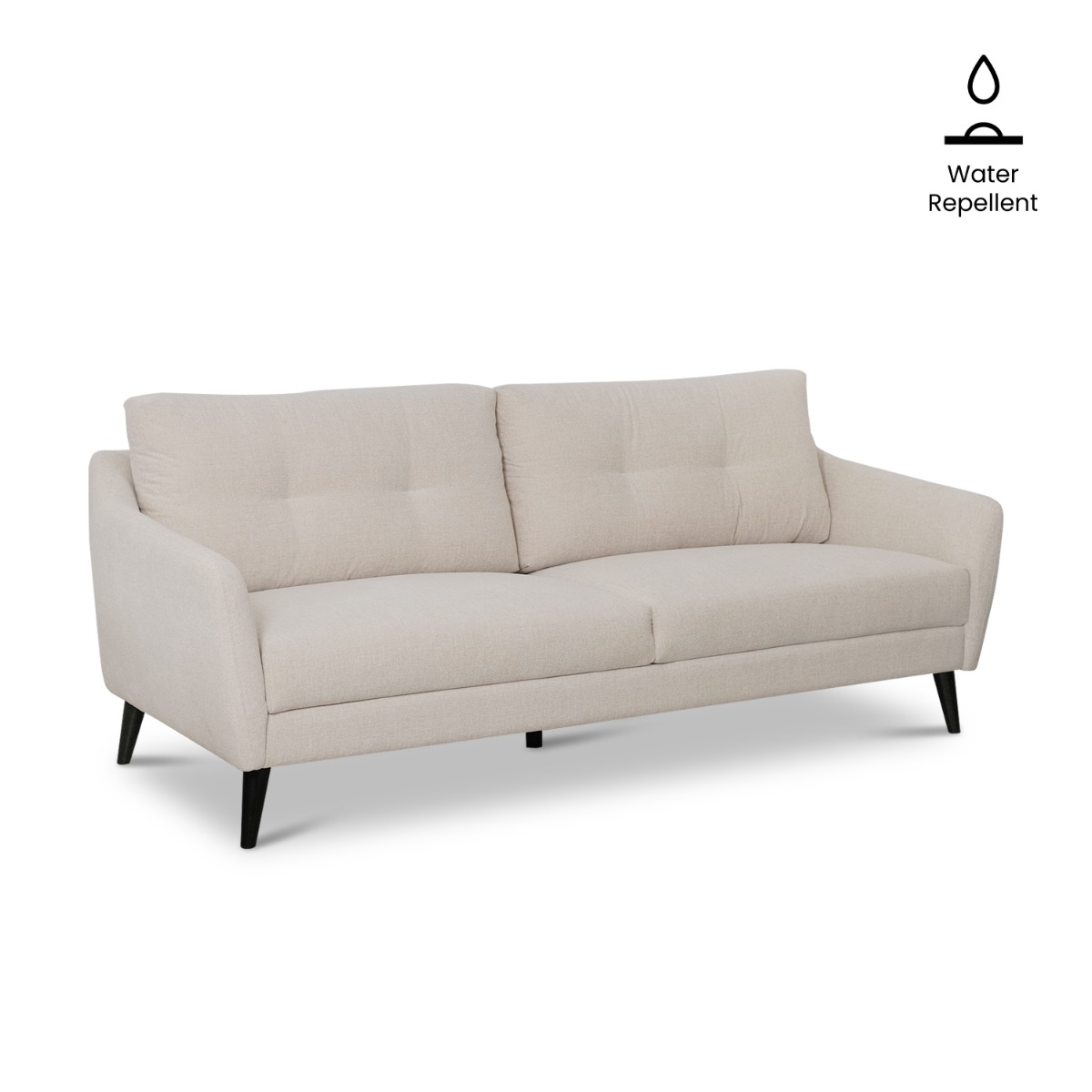 Thalia Light Beige 4 Seater Sofa