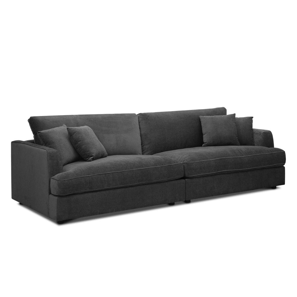 Thiago Pebble Grey 4 Seater Sofa