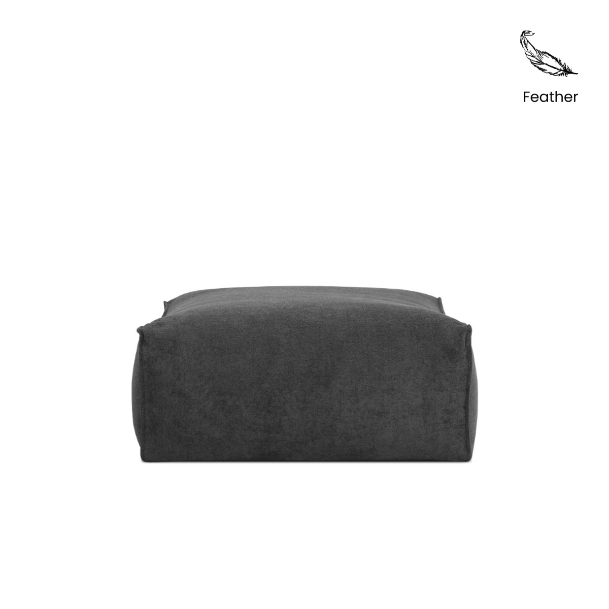 Thiago Pebble Grey Ottoman