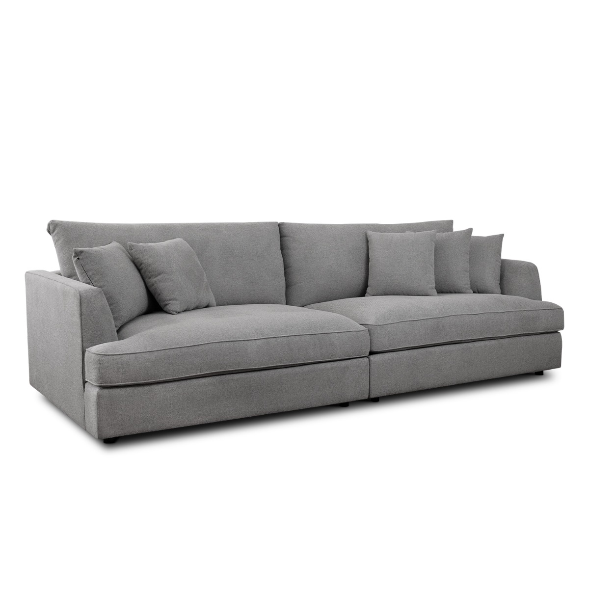 Thiago Light Grey 4 Seater Sofa