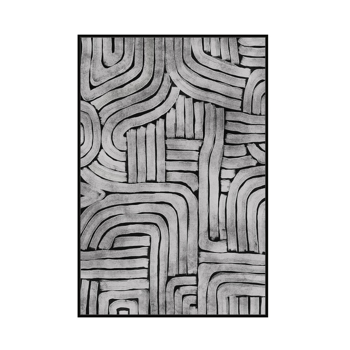 Framed Canvas 80x120cm Glossy - Maze