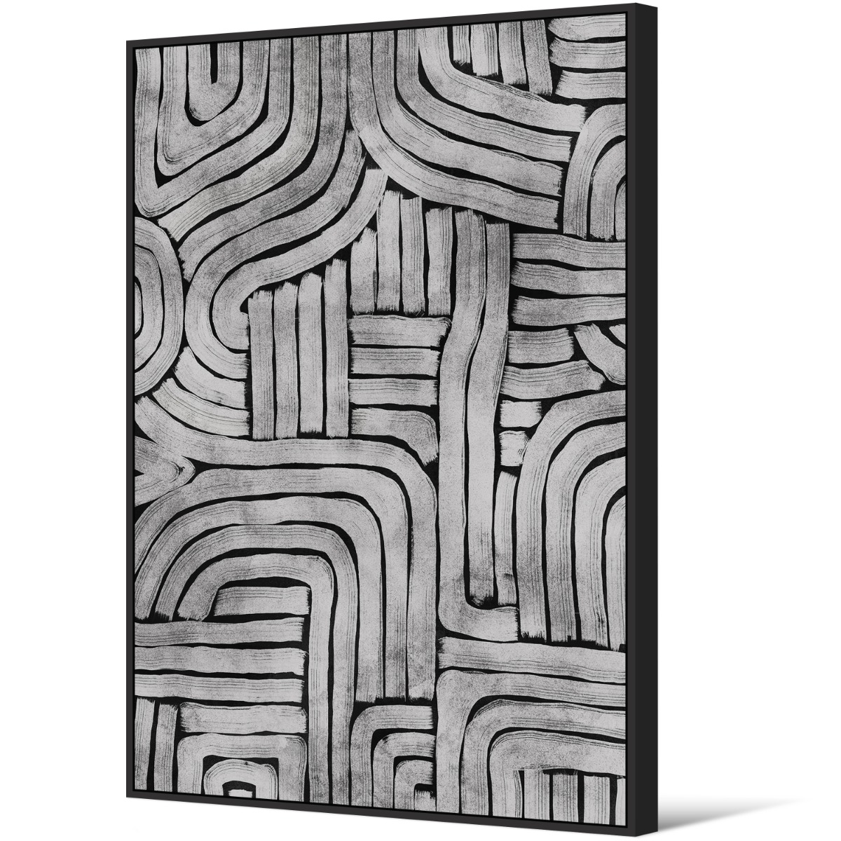 Framed Canvas 80x120cm Glossy - Maze