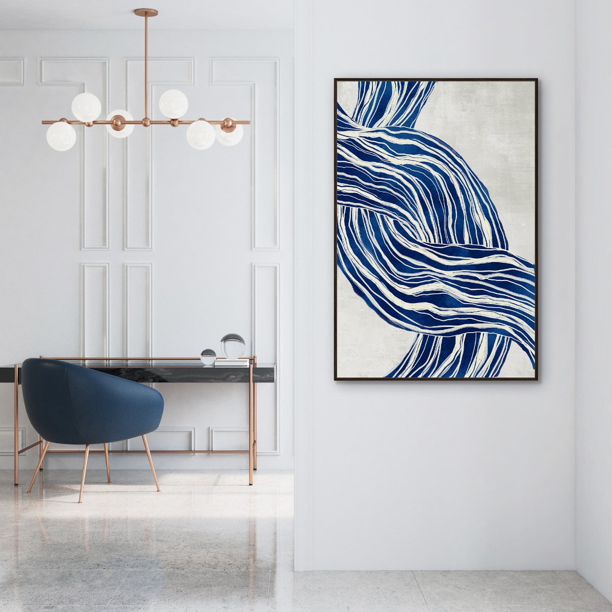 Framed Canvas 80x120cm - Crossing Path