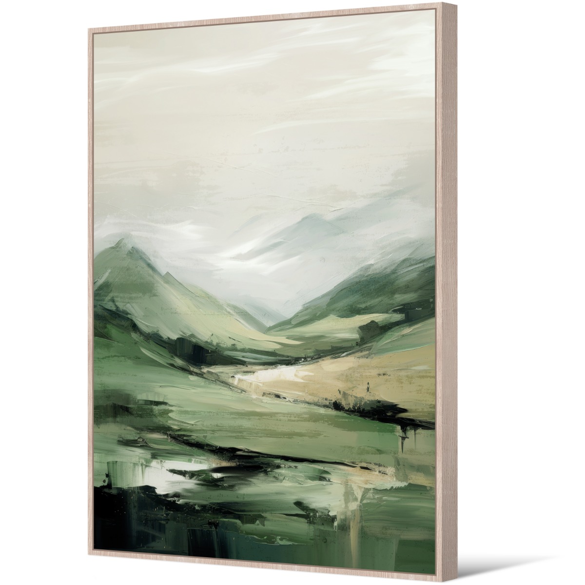 Framed Canvas 80x120cm - Mountain View