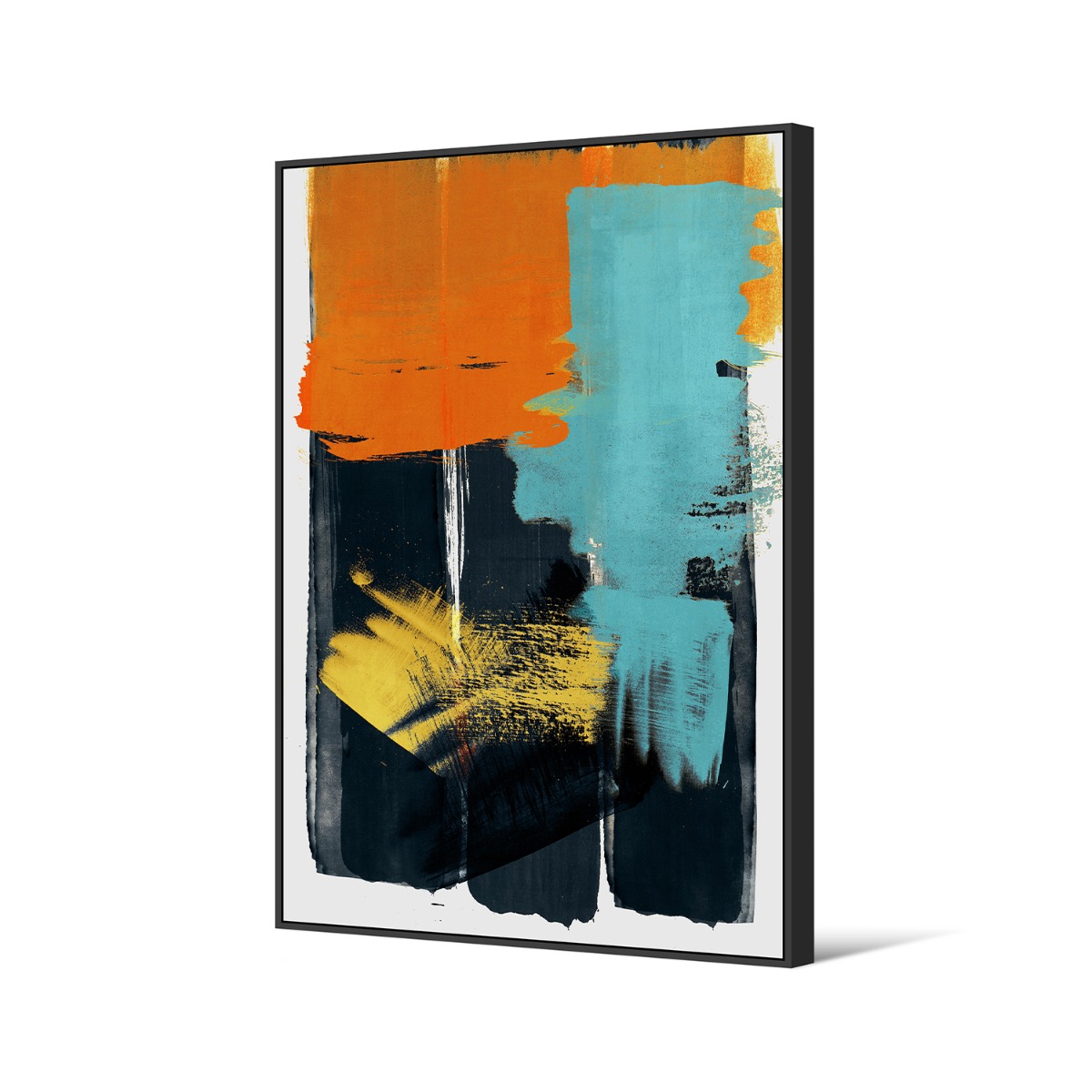 Framed Canvas 80x120cm - Abstract Vibrant