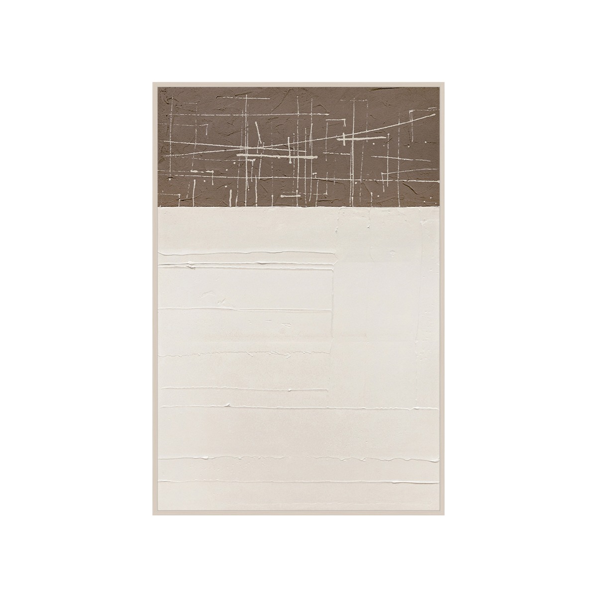 Framed Canvas 60x90cm Plaster - Ground