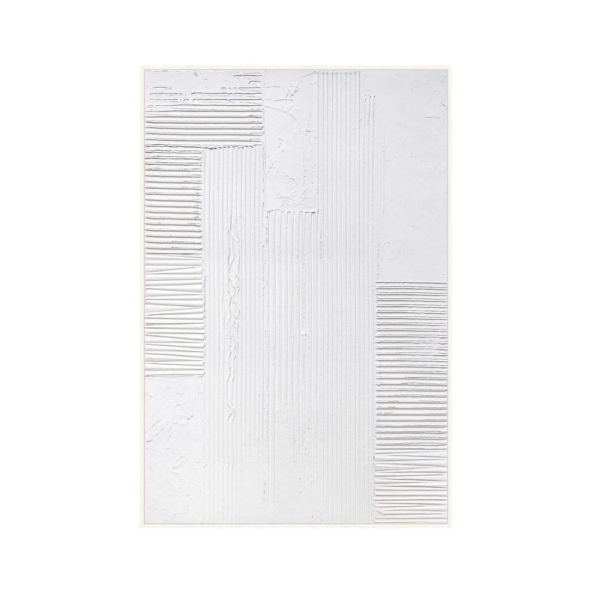 Framed Canvas 80x120cm Plaster - Stripes