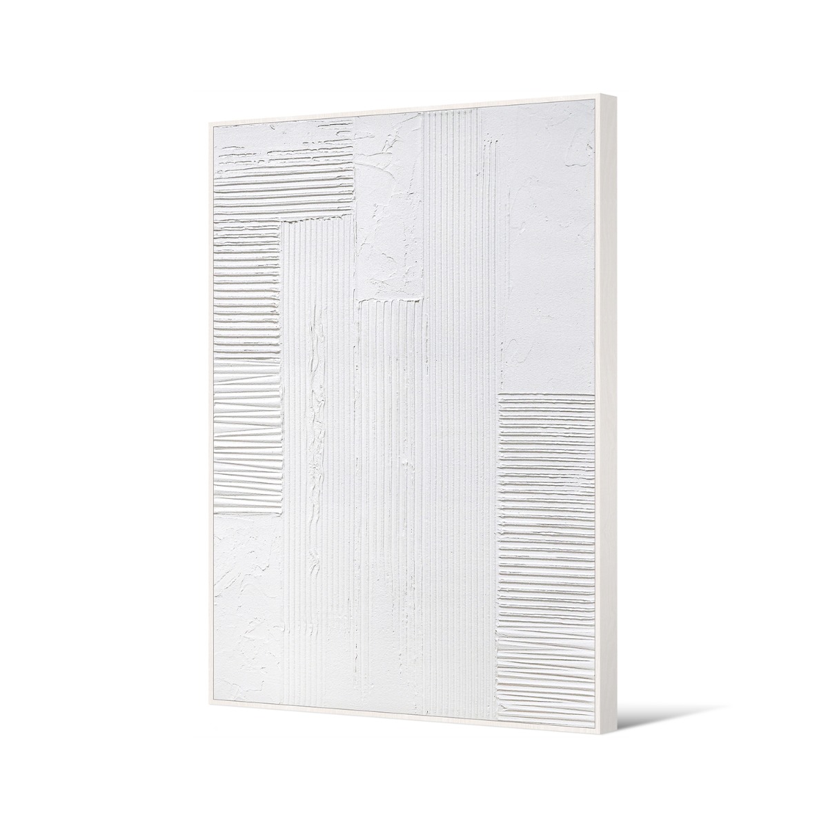 Framed Canvas 80x120cm Plaster - Stripes