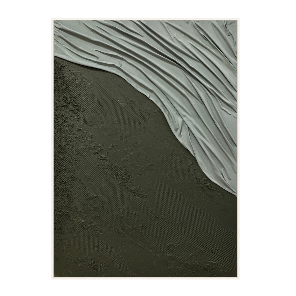 Framed Canvas 100x140cm Drape Textile - Flow