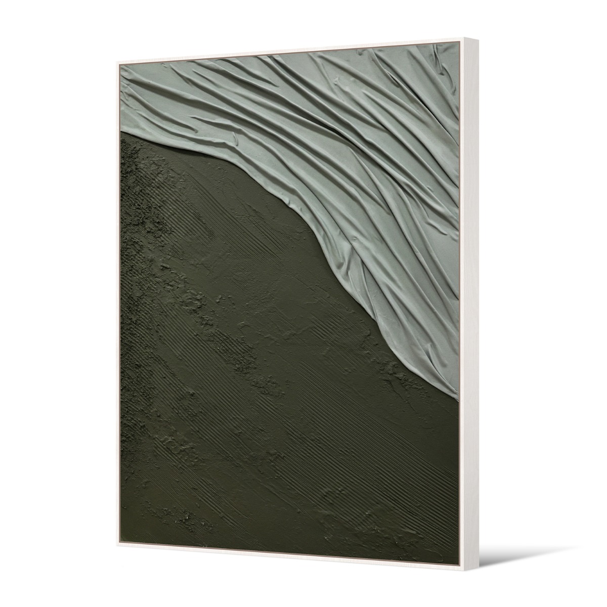 Framed Canvas 100x140cm Drape Textile - Flow