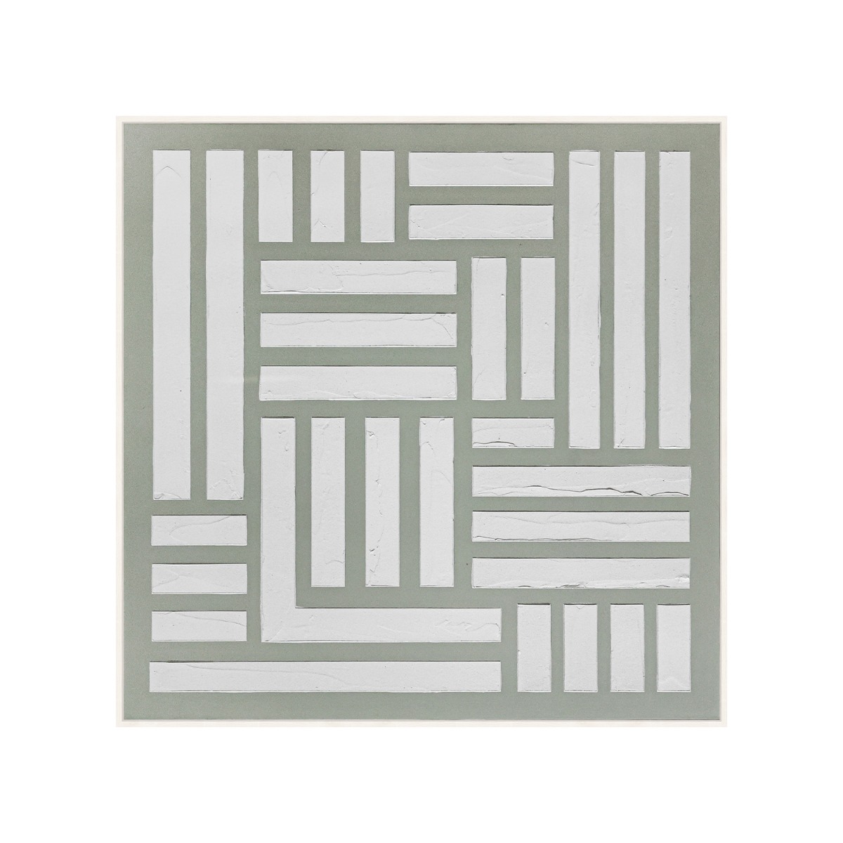 Framed Canvas 90x90cm Chic Plaster - Maze