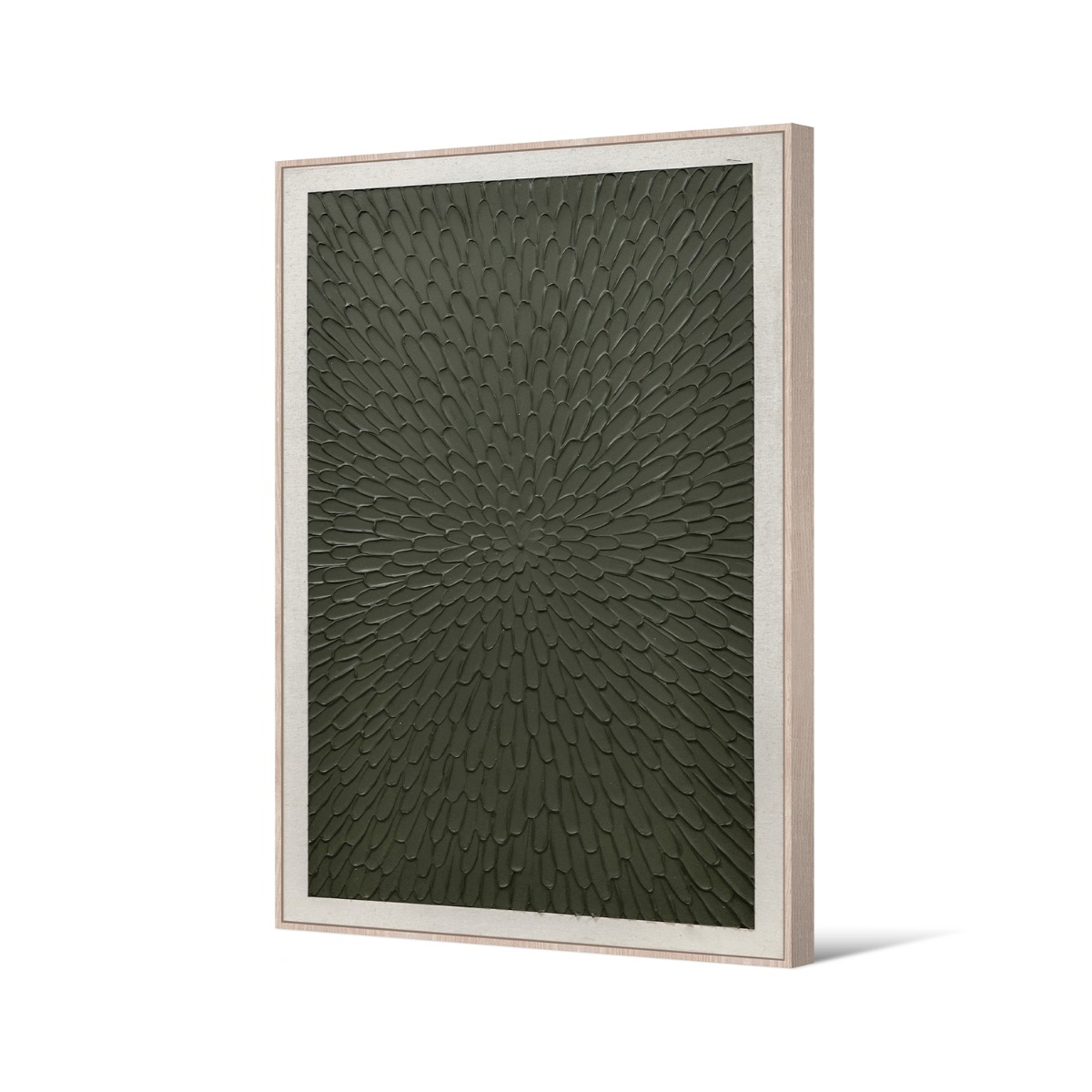 Framed Canvas 80x120cm Linen & Plaster - Blooming