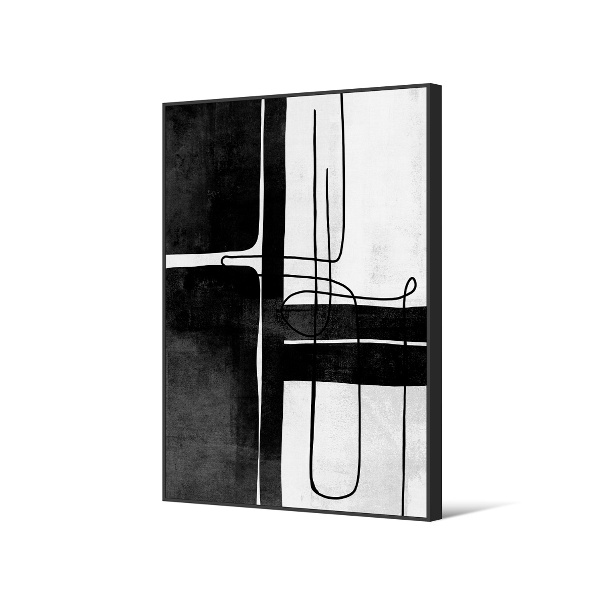 Framed Canvas 60x90cm - Black & White