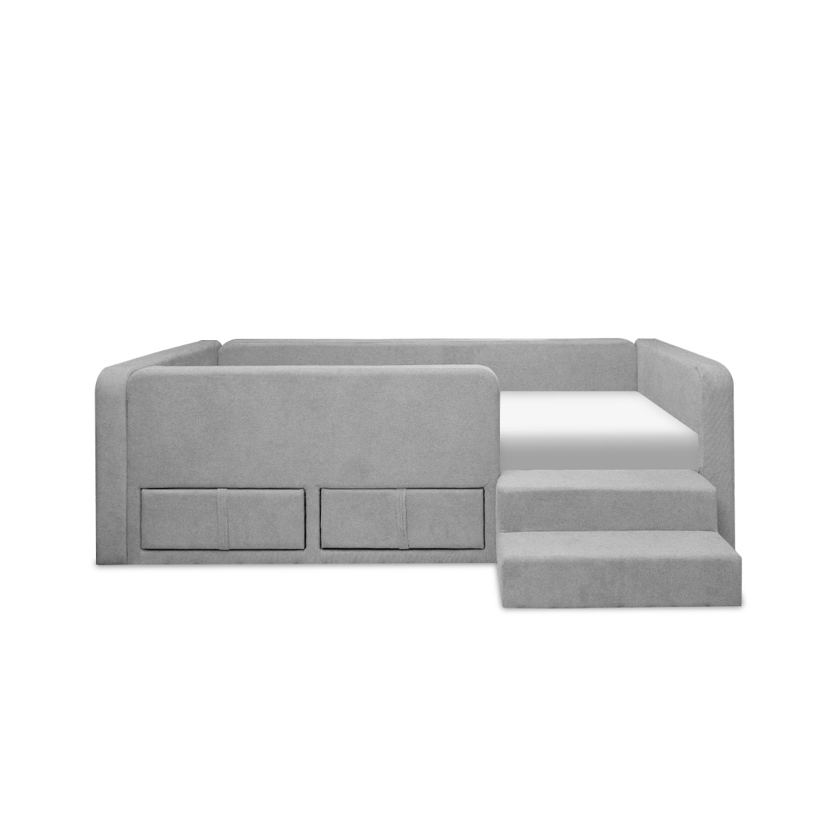 Tom Flint Grey Kids Single Bed with 2 Drawers