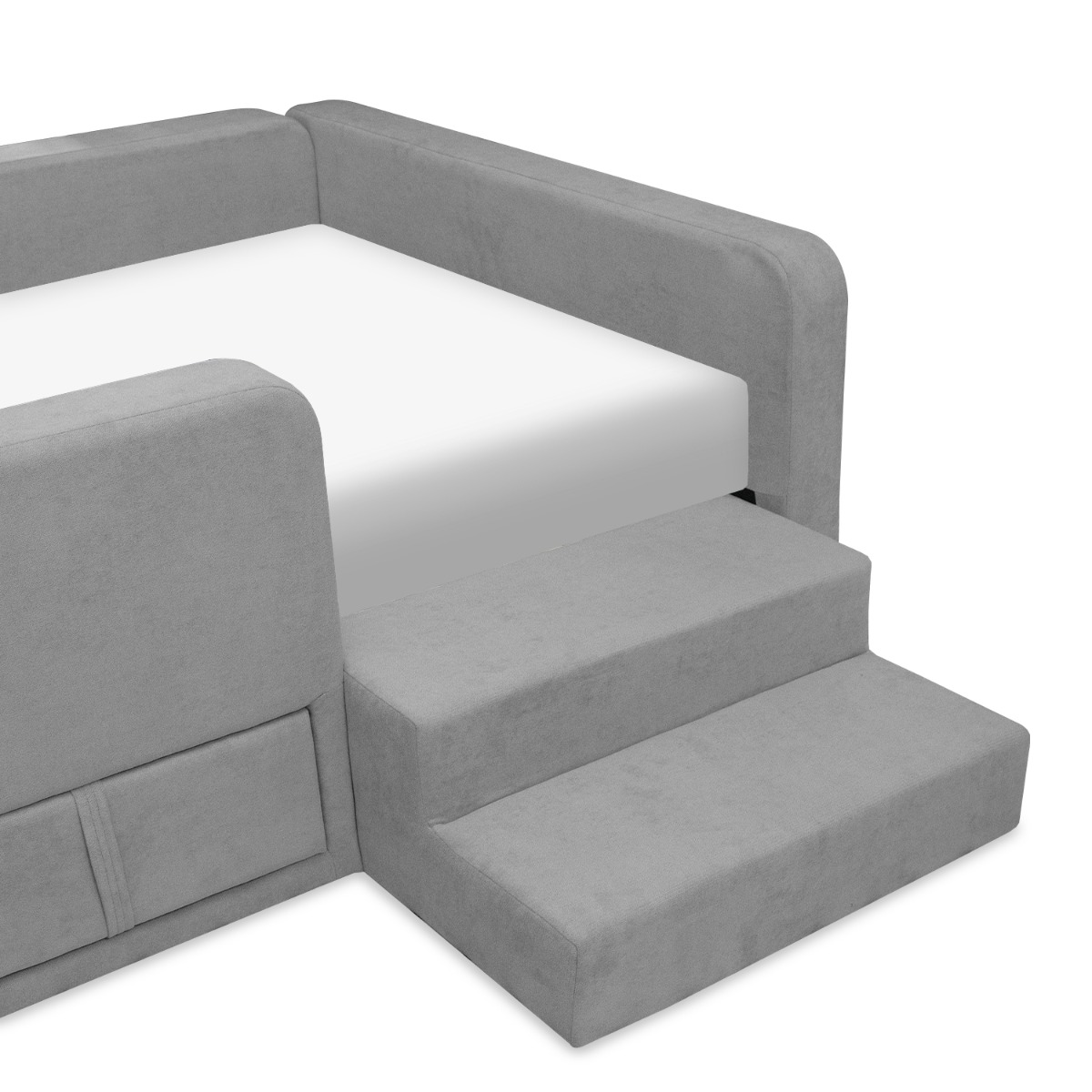 Tom Flint Grey Kids Single Bed with 2 Drawers