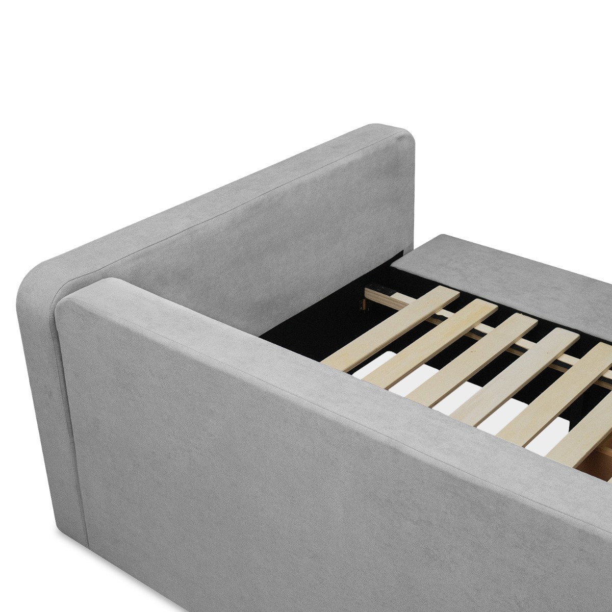 Tom Flint Grey Kids Single Bed with 2 Drawers