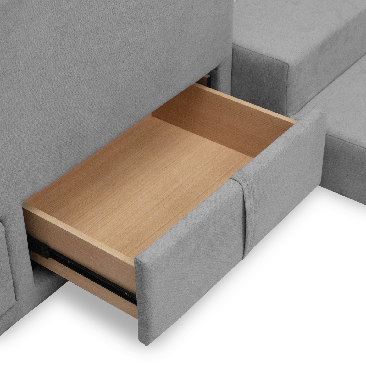 Tom Flint Grey Kids Single Bed with 2 Drawers