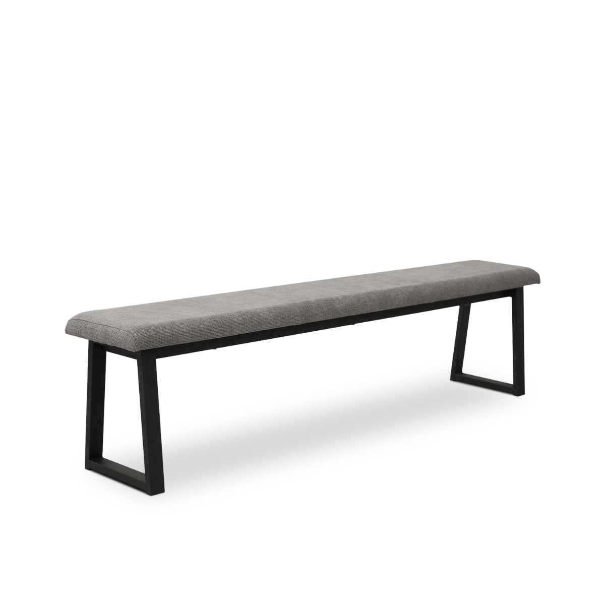 Troy Pebble Grey Bench 190cm