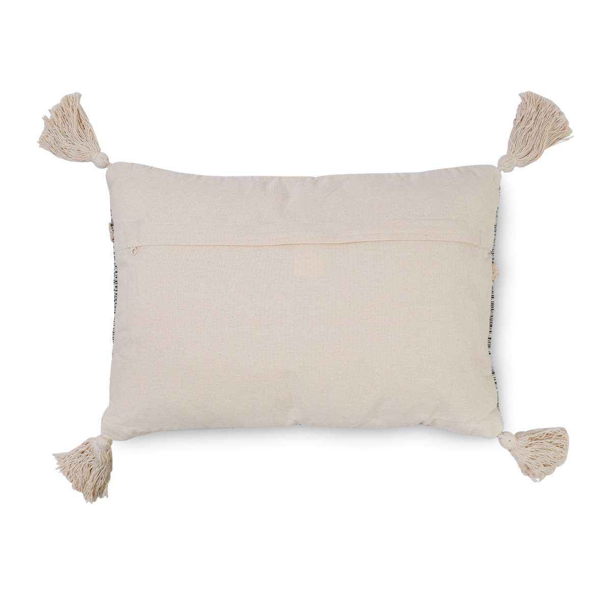 Udora Black Tufted Cushion with Tassels 40x60