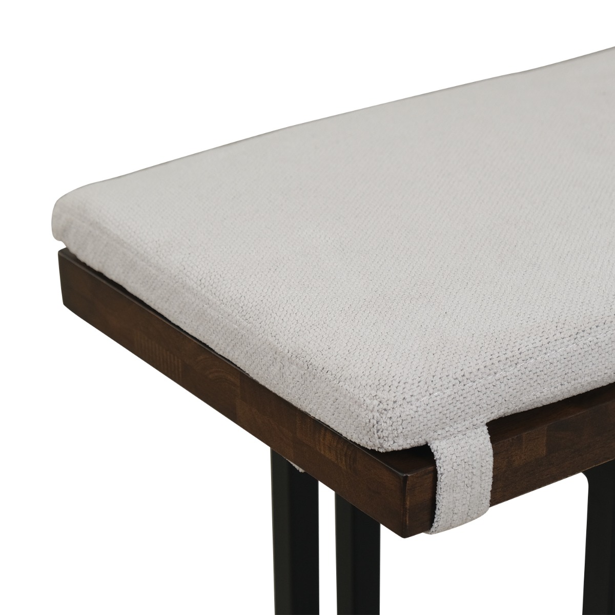 Veda Chiffon Beige Bench Cushion 190cm