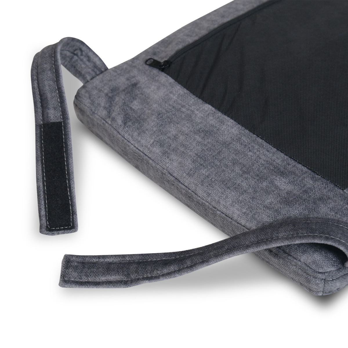Veda Dark Grey Bench Cushion 190cm