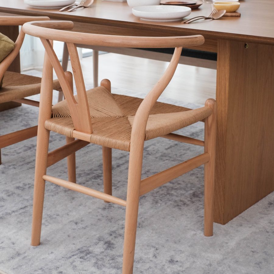 Replica Wishbone Dining Chair Natural