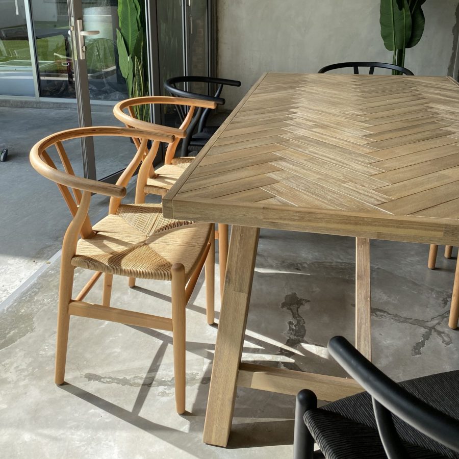 Replica Wishbone Dining Chair Natural
